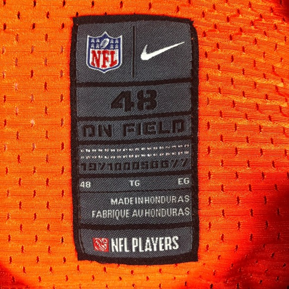 Wes Welker Denver Broncos Nike NFL Jersey #83 Football Orange Mens Size 48 - Picture 7 of 12
